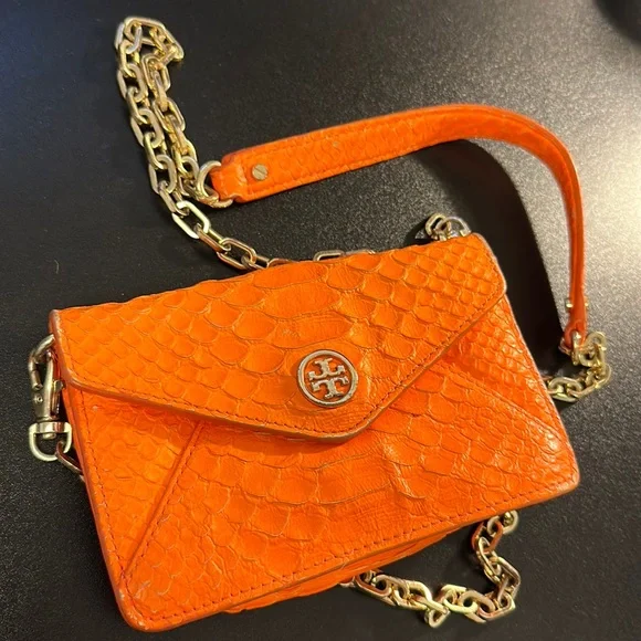 Rare orange Tory Burch purse - Picture 1 of 12